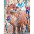 thumbnail image 1 of Taladro diamante pintura (DE5943) DIY 5D mosaico completo redondo Reynard Animal resina Kit 40x50cm FLhrweasw Nuevo, 1 of 1