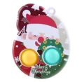 thumbnail image 3 of Llaveros navideños, juguete antiestrés con hoyuelos simples, para aliviar el estrés del cerebro gordo, juguetes para apretar con las manos y hacer estallar burbujas para niños, juguete para ansiedad y, 3 of 5
