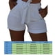 thumbnail image 2 of Pantalones cortos de mezclilla para mujer Pantalones cortos ajustados Pantalones calientes de cintura alta Elástico lavado, Blanco, M Kearding AP1049-02B, 2 of 7