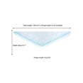 thumbnail image 3 of INSPIRE CHIC Chal de Encaje Mantilla de Tul, Cubierta Triangular para la Cabeza, Velo de Iglesia para Misa, Damas de Honor 51.2"x15.7" Azul Claro, 3 of 5
