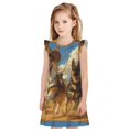 thumbnail image 1 of Balery Farm Corgi German Shepherd Camisón de princesa para niñas, pijama de algodón con mangas abullonadas, suave y bonito.-XX-Large, 1 of 6