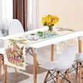 thumbnail image 2 of Vintage Linen Easter Table Runner and Tablecloth with Small Print Bunny Egg Festive Decoration for Spring Home Decor Dining Table Brunch Party Seasonal Decor, 2 of 4