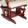 thumbnail image 6 of AFG Baby Furniture Sleigh Glider Chair and Ottoman Cherry with Beige Cushions, 6 of 7
