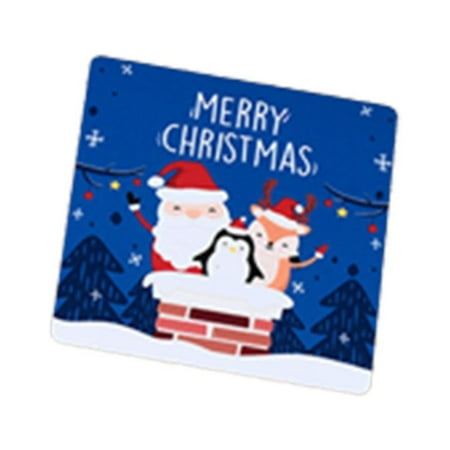 

Moocorvic Christmas Insulation Mat for Drinks Round Cup Mats Christmas Table Decorations for Coffee Table Holiday(6x6Inch)