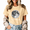 Apricot-1, variant on Giffimy Women's Realistic Crater Half Moon Simple Copy Moon Joy Text Graphic Cropped Short Sleeve T-shirt Classic Relaxed Fit Casual Tee For Minimalist Night Sky Aesthetic Lovers