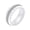 White White, variant on Unisex Ceramic 8mm Personality Simple Multi-Faceted Rhombic Cut 2 Lines Rows Rainbow Crystal Zircon Inlay Ring Wedding Band White Size 10
