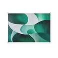 Abstract Stitching Sun Shade Sail 14'X18' White Green Curve Gradient UV ...