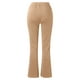 thumbnail image 4 of ICHUANYI ClearanceWomen's Fashion Casual Temperament Solid Color Knitted Micro Pull Slim Flare Trousers(Khaki, XXL) ICHUANYI WER20232080503133, 4 of 4