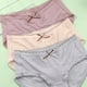thumbnail image 4 of Gibobby Pantaletas Invisibles para mujer Calzoncillos, bragas sexis, ropa interior, bragas, Bikini sólido para mujer, bragas, bragas de algodón, regalo para mujer(Azul claro,G), 4 of 5