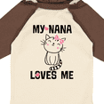 thumbnail image 4 of Inktastic My Nana Loves Me Girls Girls Long Sleeve Baby Bodysuit, 4 of 5