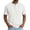 White, variant on Mens Henley T-Shirts Textured Panels Big and Tall T-Shirts Everyday Wear Breathable T-Shirts
