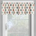 thumbnail image 2 of Ambesonne Salmon Valance Pack of 2, Rhythmic Autumnal Leaves, 54"X12", Salmon Multicolor, 2 of 5