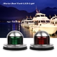 thumbnail image 3 of Verde Y Rojo, Barco Marino, Yate, Luz Led, 12V, Luces De Navegación De Proa De Acero Inoxidable 2 Uds. Guardurnaity HA021265-00, 3 of 6