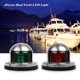 thumbnail image 3 of Verde Y Rojo, Barco Marino, Yate, Luz Led, 12V, Luces De Navegación De Proa De Acero Inoxidable 2 Uds. Minnieouse HA021265-00, 3 of 6