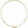 thumbnail image 2 of Auriga Fine Jewelry 14k Yellow Gold-Filled 2.1 mm Paperclip-Style Chain Bracelet for Women 7", 2 of 3