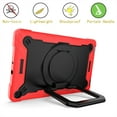 thumbnail image 5 of Kids Case for Samsung Galaxy Tab A 10.1 inch 2019 Tablet, Dteck 360 Degree Swivel Handle Grip Stand Heavy Duty Rugged Shockproof Case with Carrying Shoulder Strap for Samsung SM-T510/T515,Red/Black, 5 of 9