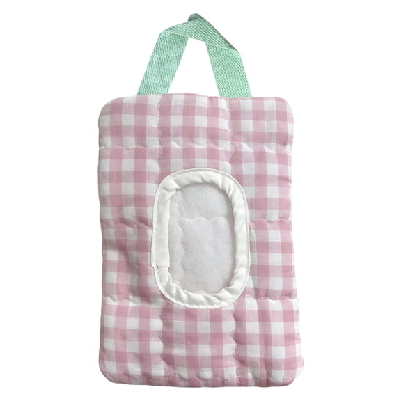 Bow Baby Wipes Dispenser - Portable Wet Tissue Storage Bag for Travel, Refillable Diaper Wipe Holder for Car and Stroller – Reusable Hanging Wet Wipe Pouch