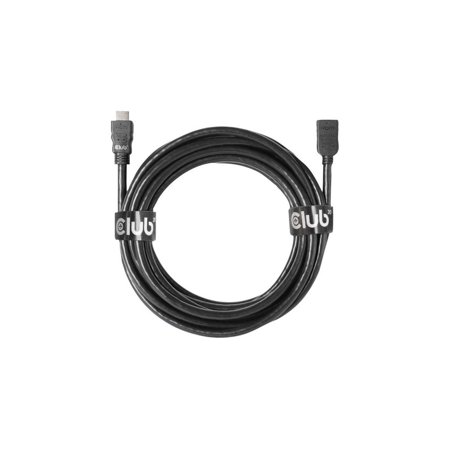 UPC: 0841615101795 | Club3D CAC-1325 16.4 ft. (5.0m) Black High Speed HDMI Extension Cable 4K60Hz M/F 5m/16.4 ft. 26 AWG Male to Female