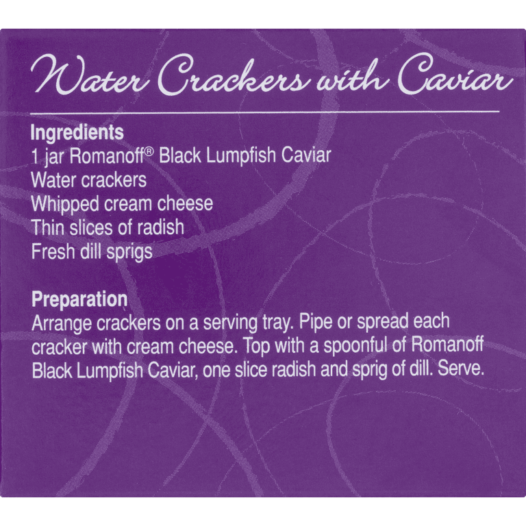 Romanoff Black Lumpfish Caviar, 2 oz Box