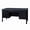 Grey / Black, variant on Romig Mesa Steel Single Pedestal Teacher's Office Desk with Center Drawer 48" x 30" - Medium Oak