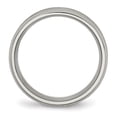 thumbnail image 2 of Titanium 8mm Beveled Edge Ring Man Wedding Classic Flat W/edge  For Dad Mens  For Him, 2 of 11