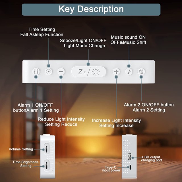 Relojes de alarma digitales LED Reloj luminoso de superficie de espejo USB regulable (blanco) Tmvgtek Para estrenar