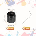 thumbnail image 2 of Uxcell Guitar Knobs Metal, Volume Tone Control Dome Knobs Potentiometer Knobs with Wrench for Electric Guitar Bass Black, 2 of 6
