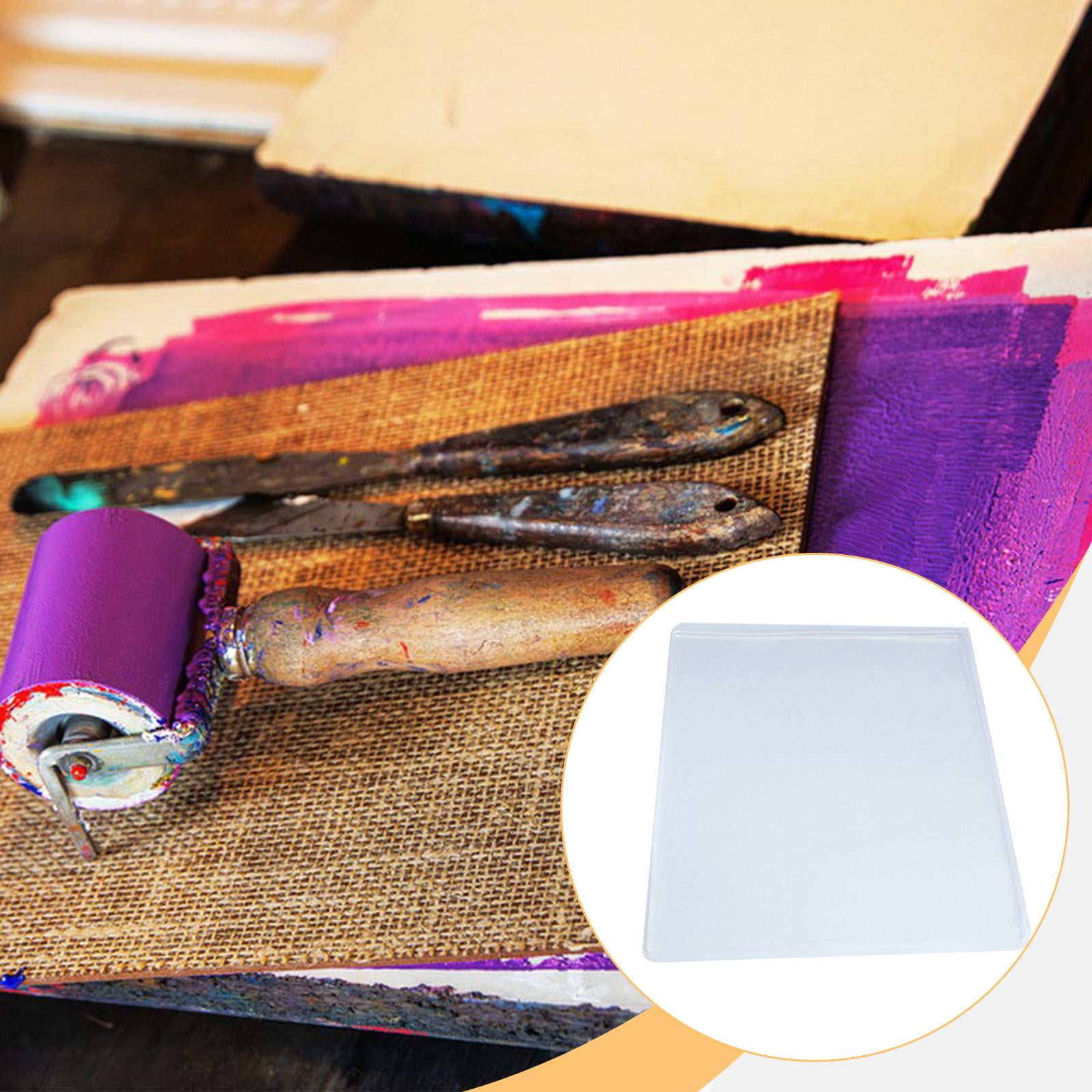 Gel Print Plate Painting Tool Art Supplies A4 Size Practical Sturdy Design for Card Making and Journaling