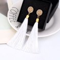 thumbnail image 4 of Visland Women Fashion Bohemian Earrings Jewelry Long Tassel Fringe Boho Hook Drop Dangle, 4 of 4