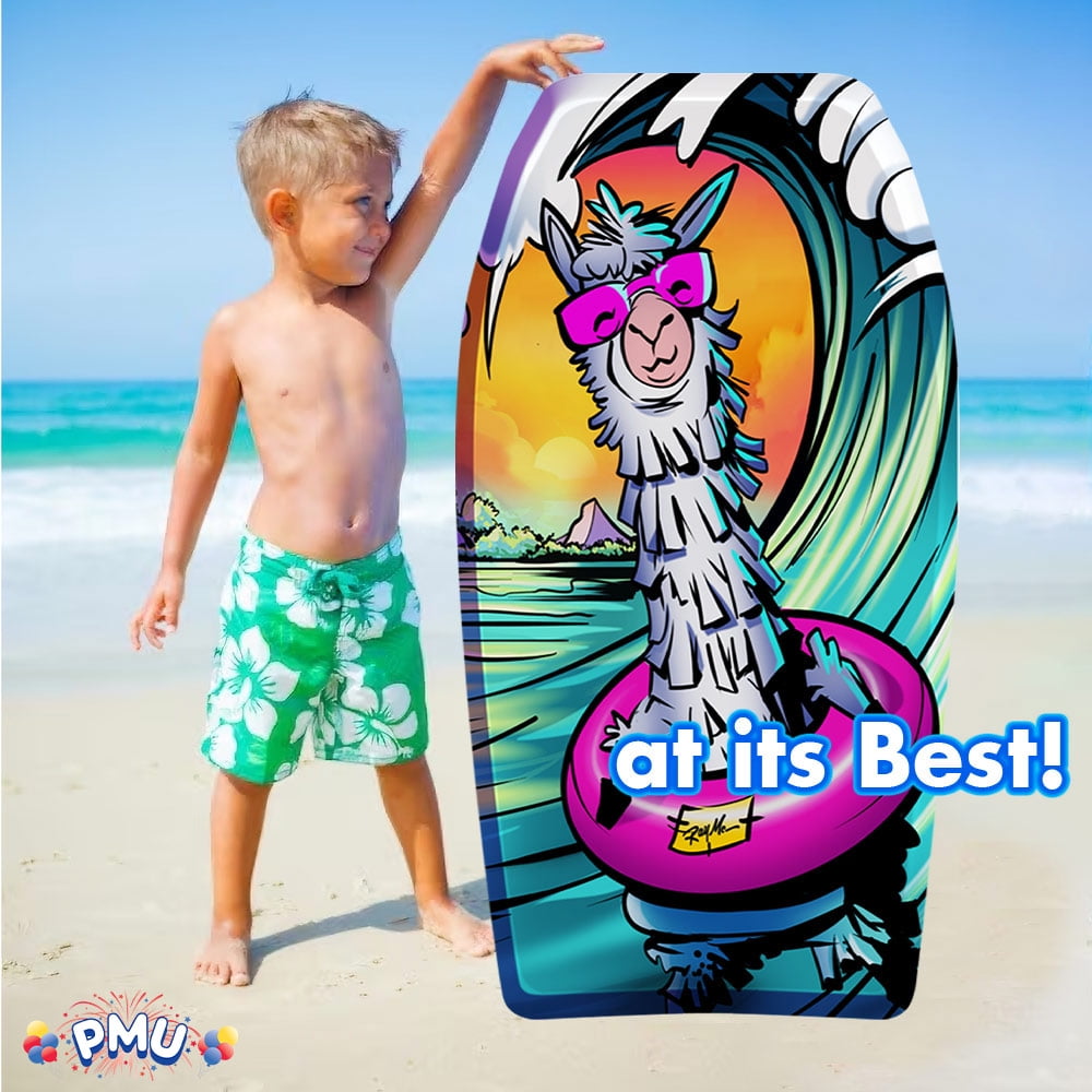 PMU 26 Inch Hippo Printed Bodyboard - Lightweight Wrist