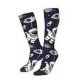 thumbnail image 2 of Haiem Cartoon Spaceship Socks, Funny Novelty Crazy Design Cotton Socks Sports Socks Knee High Socks For Men, Women,1Pairs - Gift For Working Friends, 2 of 8
