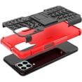 thumbnail image 2 of Tyre Pattern Design Case for Samsung Galaxy M33 with Kickstand, Heavy Duty Shockproof TPU+PC Material Double Layer Protection Phone Case for Samsung Galaxy M33 XC Red, 2 of 11