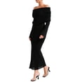 thumbnail image 2 of Women'S Fall Off Shoulder Bodycon Sweater Dress Formal Long Sleeve Elegant Club Party Midi Maxi Dresses, 2 of 7