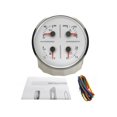 thumbnail image 2 of 110mm 4 In 1 Gauge Fuel Level 12V Voltmeter Water Temp. Oil Pressure With Backlight ,Universal Compatibility, 2 of 6