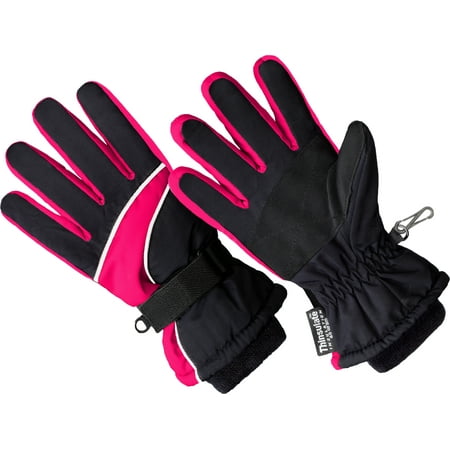 SK1007, Girls Premium Ski Glove, 3M Thinsulate Lined (One Size Fits Most)