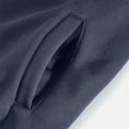 thumbnail image 5 of Mens Full Zip Jackets Lapel Long Sleeve Solid Color Coats for Men Winter Warm Fashion Loose Coats with Pockets (Navy XL), 5 of 5