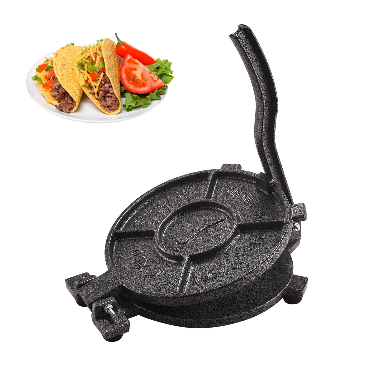 10 Inch Cast Iron Tortilla Press by StarBlue with Free 100 Pieces Oil Paper