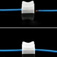 thumbnail image 2 of FRCOLOR wire terminals 3PCS 100W 380V Wire Connector Quick Connect CH-2 Terminal Connector Row Column (White),0.79"X0.67"X0.51", 2 of 5