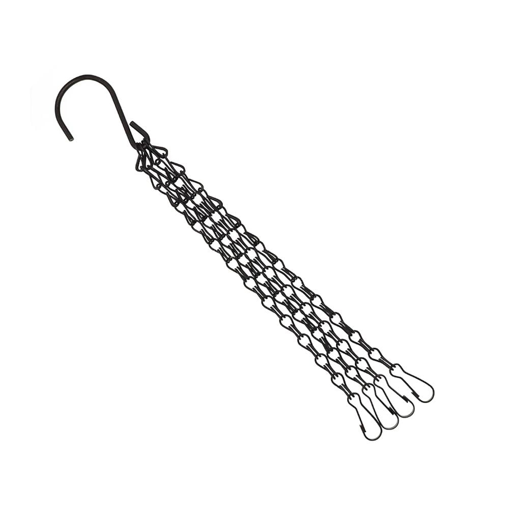 1/3PCS Bird Feeders Pendant Black/Silver Flower Pot Replacement Chains 4 Strand Replacement