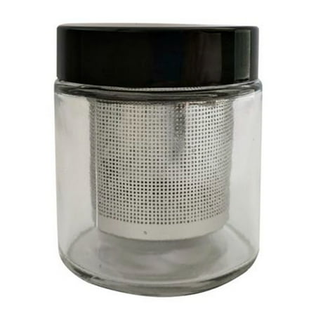 

Diamond Washing Cup Gemstone Cleaning Glass Jar Pot with Sieve