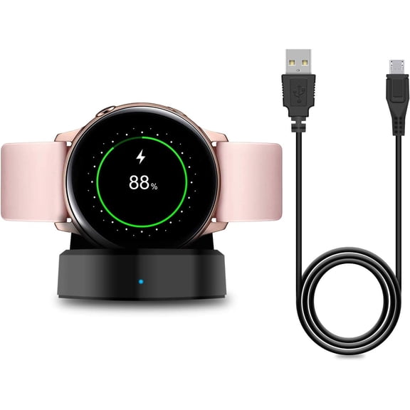 Charger Stand for Samsung Galaxy Watch 6/6 Classic/5 Pro/5/4/ Active 2/Active/for Galaxy Watch 4 Classic/3, Replacement Charging Cradle Dock for Galaxy Active Watch