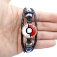 thumbnail image 3 of 4 piezas Pokemon Go Fairy Ball pulsera de cuero Retro Punk cuerda de mano tejida multicapa, 3 of 5