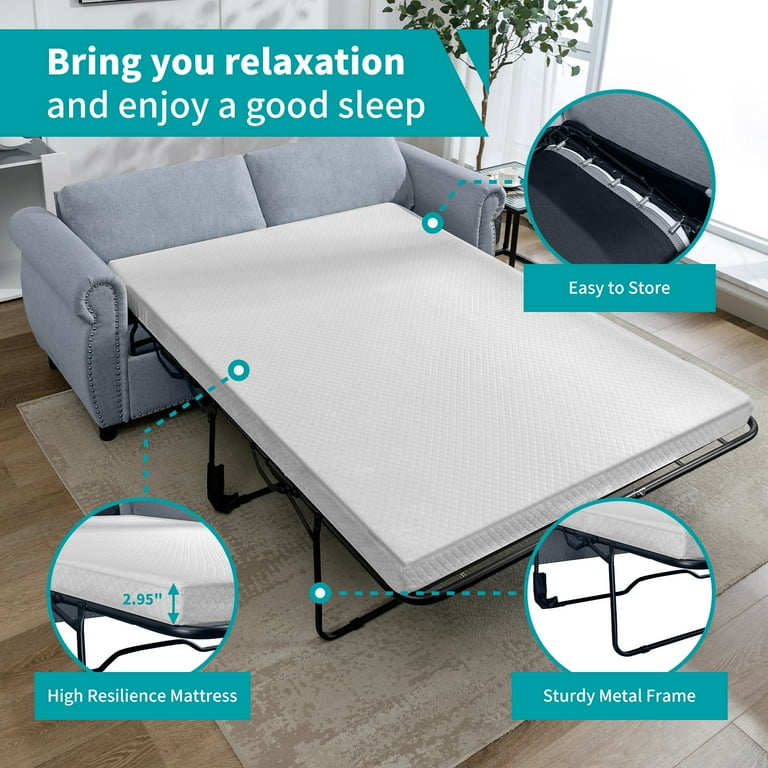 Apartment size sale queen sleeper sofa