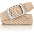 thumbnail image 2 of Braided Belt Stretch Belt for Men and Women Multicolored Woven Golf Belt Elastic Jean Belts, 2 of 5