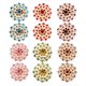 thumbnail image 2 of Broches de perlas de diamantes de imitación de 12 piezas, alfileres de broche de boda de cristal Multi-culor Sunnimix Broche de boda, 2 of 8