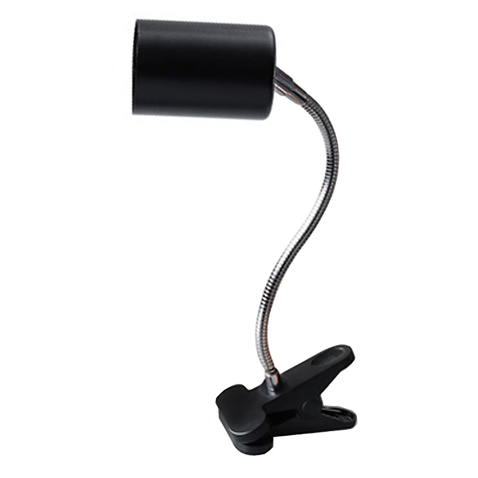 50W E27 Flexible Desk Lamp Holder Clip-On Table Reading Light Without Bulb 