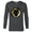 Charcoal Heather, variant on Marvel Black Panther: Wakanda Forever New Panther Mask Gold - Long Sleeve T-Shirt for Men - Customized-Navy