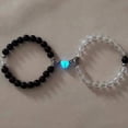 thumbnail image 2 of SharkTRUE Glowing Glass Couple Bracelets: Romantic, Adjustable & Safe Gift, 2 of 8