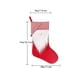 thumbnail image 3 of Media Navideñas, Diseño Bordado Personalizado, Patrón Tradicional de Punto Rojo y Blanco, Decoración Navideña para El Hogar, Ambiente Acogedor Invernal, Bolsa de Regalo Grande, 1 Pieza, 3 of 4