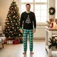thumbnail image 2 of Christmas Pjs Family Matching Sets 2 Piece Set Holiday Party Pjs Loungewear Novelty Cute Plaid Xmas Tree Family Photo Outfits, 2 of 6
